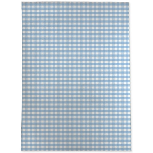 Blue Gingham Dream Area Rug by Kavka Designs - Walmart Business Supplies