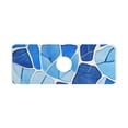 thumbnail image 1 of Blue Glass Gradient Kitchen Sink Splash Guard, Silicone Sink Faucet Mat Dry Out the Kitchen Bathroom, 1 of 7