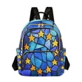 thumbnail image 1 of Blue Glass Stars Travel Laptop Backpack Casual Daypack Lightweight Bookbag Compartment for Business, 1 of 7