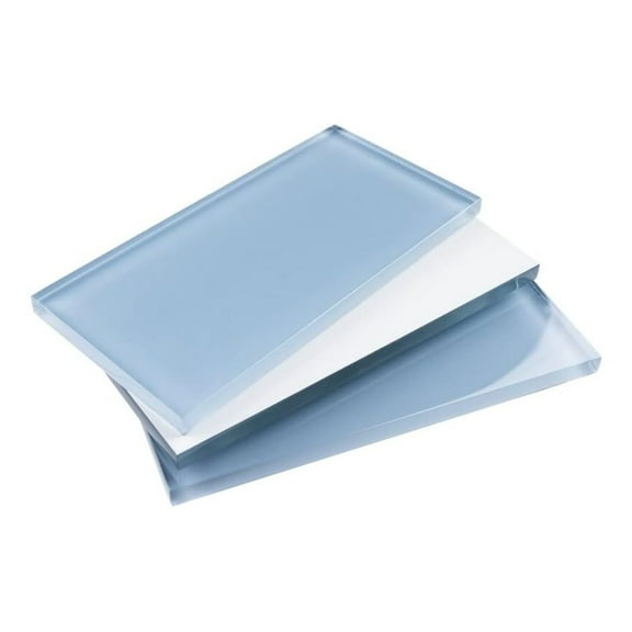 Blue Glass Subway Tile 3x6 - Pacific Ocean Mosaic Wall Tile for Kitchen & Bathroom Backsplash - 8 Pieces/Sq Ft
