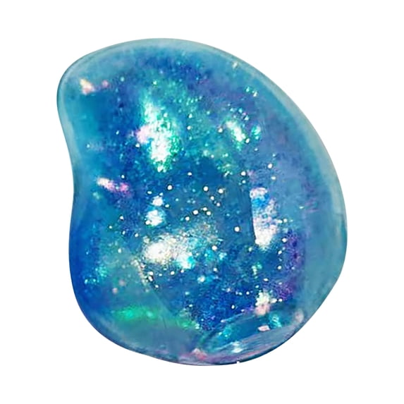 Blue Glitter Squishy Toy with Slow Rising Squeeze Design, 1-Pack, for Relaxation and Desk Decor, Relaxation Squeeze Toy