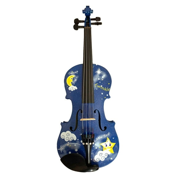Blue Glitter Twinkle Star Violin Outfit - 1/4 Size
