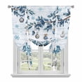 thumbnail image 1 of Blue Gnomes Christmas Balloon Curtains 63 Inch Length for Living Room/Bedroom, Xmas Balls Tree Snowflake Wooden Rod Pocket Privacy Door Curtains Decorative Tie Up Shade for Window 52"x63", 1 of 8