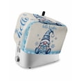 thumbnail image 1 of Blue Gnomes Christmas Toaster Cover 2 Slice, Small Kitchen Appliance Covers, Xmas Snowflake Hello Winter Toaster Oven Cover with Loop, Bread Machine Cover Polyester Dust Cover Protection, 1 of 4