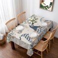 thumbnail image 1 of Blue Gnomes Coastal Table Cloth Waterproof Tablecloths, Summer Beach Eucalyptus Leaves Rustic Tablecloth Dining Table Cover for Kitchen Party Tabletop Outdoor, Rectangle Tablecloth 60x102 Inch, 1 of 9