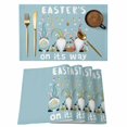 thumbnail image 1 of Blue Gnomes Easter Placemats Set of 6, Eggs Botanical Carrot Pastoral Placemats for Dining Table, Place Mats for Kitchen Tabletop, Waterproof Wipeable Dining Table Mats Set, 1 of 9