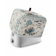 thumbnail image 1 of Blue Gnomes Small Toaster Cover 2 Slice, Kitchen Appliance Covers, Coffee Snowflake Winter Checkered Rustic Toaster Oven Cover with Loop, Bread Machine Cover Polyester Dust Cover Protection, 1 of 4