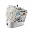 thumbnail image 1 of Blue Gnomes Toaster Cover 2 Slice, Small Kitchen Appliance Covers, Coffee Snowflake Winter Rustic Toaster Oven Cover with Loop, Bread Machine Cover Polyester Dust Cover Protection, 1 of 4