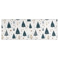 thumbnail image 1 of Blue and Gold Christmas Tree Pattern Kitchen Rug Mat,Kitchen Runner Rugs Non Skid Washable,Decorative Kitchen Floor Mats for Kitchen,Sink,Laundry,17"X47", 1 of 5