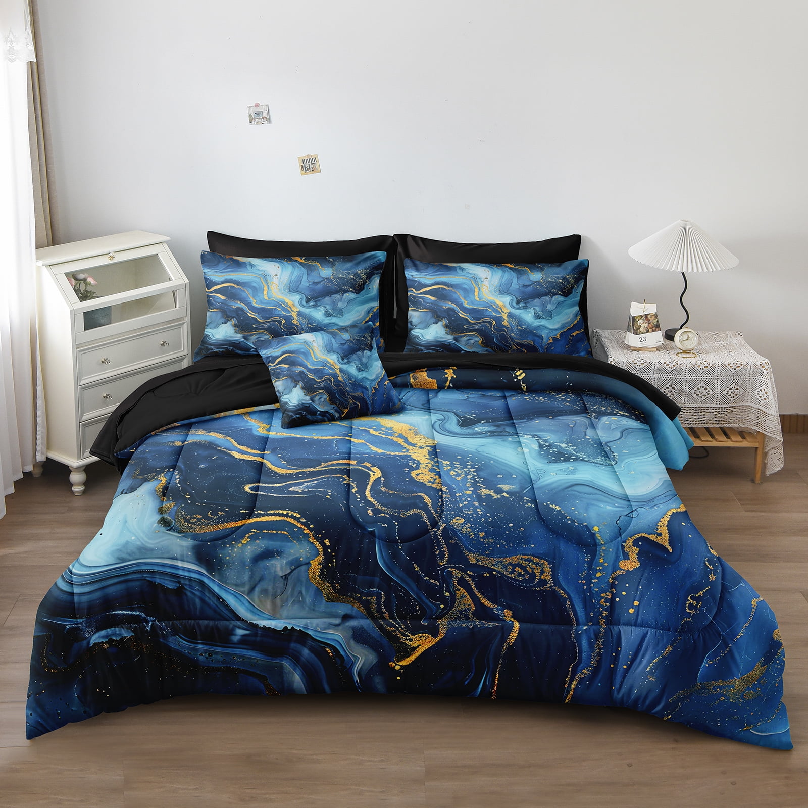 Blue And Gold Comforter