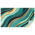thumbnail image 1 of Blue and Gold Marble Glitter Streaks Pattern Rectangle Tablecloth 60"x102",Waterproof Polyester Rectangle Table Cloth, Wipeable Spillproof Polyester Tablecloth for Dining, Camping, Indoor and Outdoor, 1 of 6