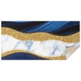 thumbnail image 1 of Blue and Gold Marble Glitter Waves Pattern Rectangle Tablecloth 60"x120",Waterproof Polyester Rectangle Table Cloth, Wipeable Spillproof Polyester Tablecloth for Dining, Camping, Indoor and Outdoor, 1 of 6