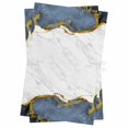 thumbnail image 1 of Blue Gold Marble Kitchen Towels Set of 2, Water Absorbent Dish Towel, Modern Abstract Marble Crack Texture Decorative Hand Towels - Quick Drying Cloth for Cooking Baking, 18x28 Inch, 1 of 8
