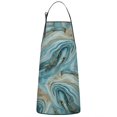 thumbnail image 1 of Blue Gold Marble Pattern Apron-Garden Aprons for Women with Pockets-Cotton Linen Waterproof Kitchen Cooking Gardening Aprons Adjustable for Kitchen,Cooking,BBQ and Salon 33x27 Inch, 1 of 7