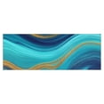 thumbnail image 1 of Blue Gold Marble Pattern Kitchen Rug Mat,Kitchen Runner Rugs Non Skid Washable,Decorative Kitchen Floor Mats for Kitchen,Sink,Laundry,17"X47", 1 of 5
