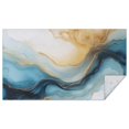 thumbnail image 1 of Blue Gold Marble Pattern Rectangle Tablecloth 60"x102",Waterproof Polyester Rectangle Table Cloth, Wipeable Spillproof Polyester Tablecloth for Dining, Camping, Indoor and Outdoor, 1 of 6