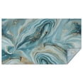thumbnail image 1 of Blue Gold Marble Pattern Rectangle Tablecloth 60"x102",Waterproof Polyester Rectangle Table Cloth, Wipeable Spillproof Polyester Tablecloth for Dining, Camping, Indoor and Outdoor, 1 of 6
