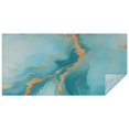 thumbnail image 1 of Blue Gold Marble Pattern Rectangle Tablecloth 60"x120",Waterproof Polyester Rectangle Table Cloth, Wipeable Spillproof Polyester Tablecloth for Dining, Camping, Indoor and Outdoor, 1 of 6