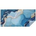 thumbnail image 1 of Blue Gold Marble Pattern Rectangle Tablecloth 60"x120",Waterproof Polyester Rectangle Table Cloth, Wipeable Spillproof Polyester Tablecloth for Dining, Camping, Indoor and Outdoor, 1 of 6