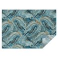thumbnail image 1 of Blue Gold Marble Pattern Rectangle Tablecloth 60"x84",Waterproof Polyester Rectangle Table Cloth, Wipeable Spillproof Polyester Tablecloth for Dining, Camping, Indoor and Outdoor, 1 of 5