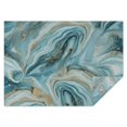 thumbnail image 1 of Blue Gold Marble Pattern Rectangle Tablecloth 60"x84",Waterproof Polyester Rectangle Table Cloth, Wipeable Spillproof Polyester Tablecloth for Dining, Camping, Indoor and Outdoor, 1 of 5