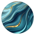 thumbnail image 1 of Blue Gold Marble Pattern Round Fitted Tablecloth with Elastic Edge,Dining Table Cover Waterproof,Outdoor Round Tablecloth for Camping,Dining,Indoor and Outdoor, 1 of 7