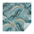 thumbnail image 1 of Blue Gold Marble Pattern Square Tablecloth,Waterproof Square Table Cover,Wipeable Spillproof Washable Table Cover for Home Kitchen Party Decor 42"X42"(107x107cm), 1 of 6