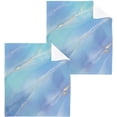 thumbnail image 1 of Blue Gold Marble Washcloth 12x12in Set, 6 Pack Absorbent Cotton Towel Square Kitchen Dishes Towels, Soft Cleaning Face Hand Towel Fast Drying Wash cloth, 1 of 7