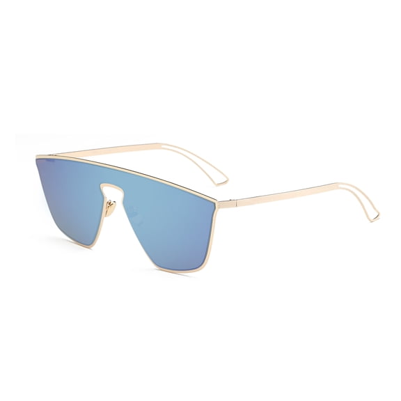 Blue & Gold Sunglasses - Vibrant Tone UV400 Protection Urban Street Style Shades