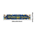 thumbnail image 1 of Blue Gold Themed Happy 80 Birthday Banner Backdrop Party Decoration for Birthday Party Celebrations Photography Props Photo Backgrounds Decor Elements, 1 of 8