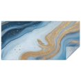 thumbnail image 1 of Blue Gold Wave Marble Pattern Rectangle Tablecloth 60"x120",Waterproof Polyester Rectangle Table Cloth, Wipeable Spillproof Polyester Tablecloth for Dining, Camping, Indoor and Outdoor, 1 of 6