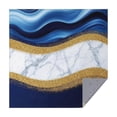 thumbnail image 1 of Blue Gold Wave Marble Pattern Square Tablecloth,Waterproof Square Table Cover,Wipeable Spillproof Washable Table Cover for Home Kitchen Party Decor 42"X42"(107x107cm), 1 of 6