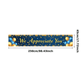 thumbnail image 1 of Blue Gold White Balloon Decorated Appreciation Banner Background, Party Supplies for Thank You Events Appreciation Parties Customer Appreciation Functions and Employee Recognition Celebrations, 1 of 8