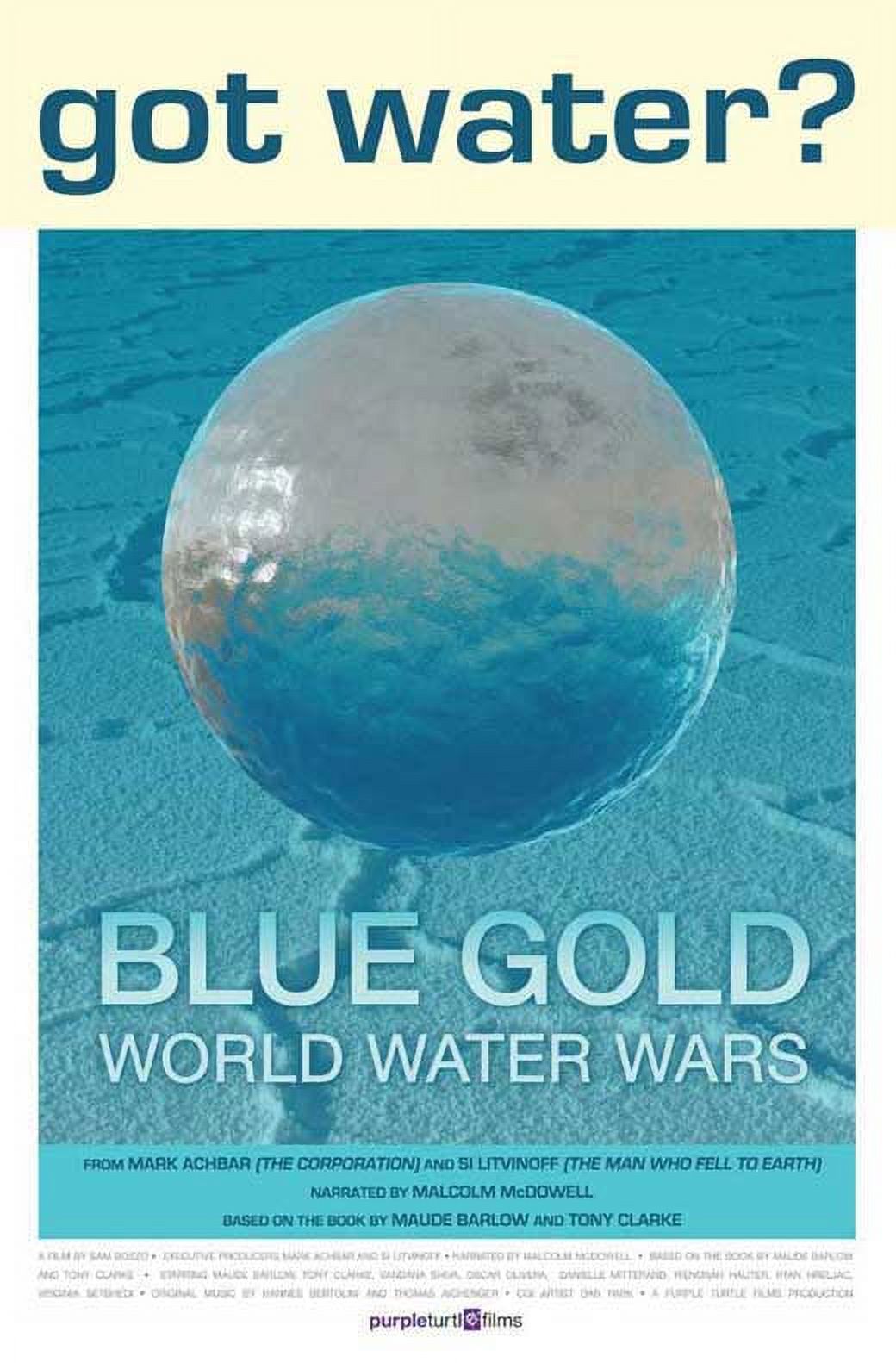 Blue Gold World Water Wars movie POSTER (Style B) (11" x 17") (2008