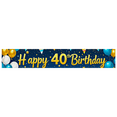 thumbnail image 1 of Blue Golden Themed Happy 40th Birthday Banner Background Backdrop Party Supplies Birthday Decoration Photography Props Balloon Star Party Decorations, 1 of 1