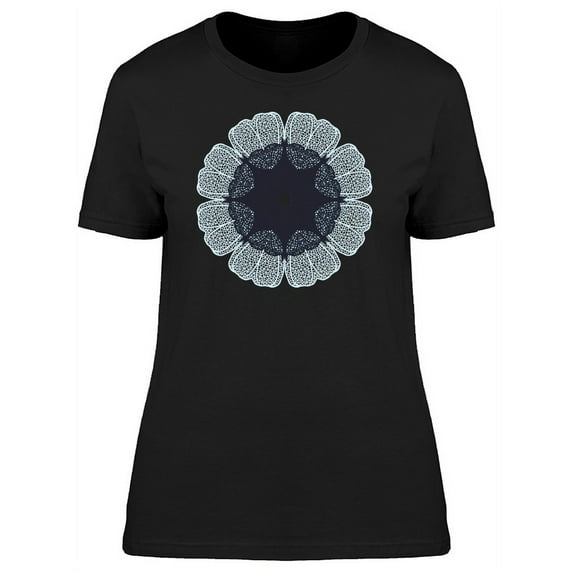 Blue Gooseberry Mandala T-Shirt Women -Image by Shutterstock, Female Large