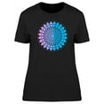 thumbnail image 1 of Blue Gradient Cool Mandala T-Shirt Women -Image by Shutterstock, Female XX-Large, 1 of 2