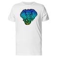 thumbnail image 1 of Blue Gradient Elephant Head T-Shirt Men -Image by Shutterstock, Male Large, 1 of 4
