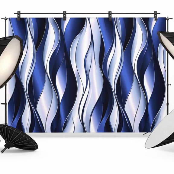 Blue Gradient Line Photography Backdrop 7x5FT, Abstract Twist Photo Backdrops, Background for Photography Studio Photo Studio Background, Back Drop for Photoshoot