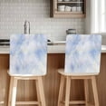 thumbnail image 1 of Blue Gradient Marble Chair Covers Set of 6 Golden Lines Chair Back Covers Stretch Removable Washable Slipcovers Protector for Dining Room Kitchen Party Decor, 1 of 5