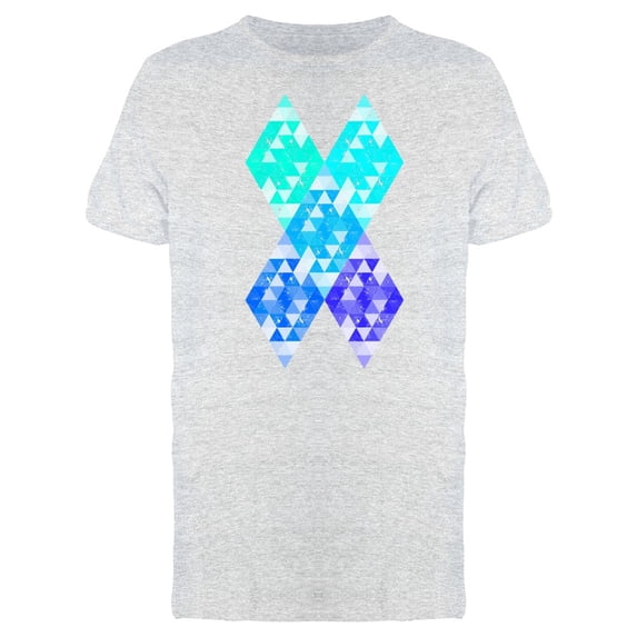 Blue Gradient Of Rhomboid Tee Men's -Image by Shutterstock