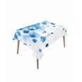 thumbnail image 1 of Blue Gradient Rectangle Tablecloth, Abstract Polka Dots Vintage Modern Art Waterproof & StainResistant Tablecloth, Washable Oil-proof Table Cover for Dining/Party/Wedding/Camping/Buffet 52x70 In, 1 of 9
