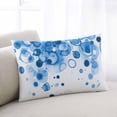 thumbnail image 1 of Blue Gradient Throw Pillow Covers, Abstract Polka Dots Vintage Modern Art Soft Breathable Pillow Cases with Invisible Zipper for Sleeping, Toddler Pillowcases for Couch Bed Sofa Chair 12x20 Inches, 1 of 9