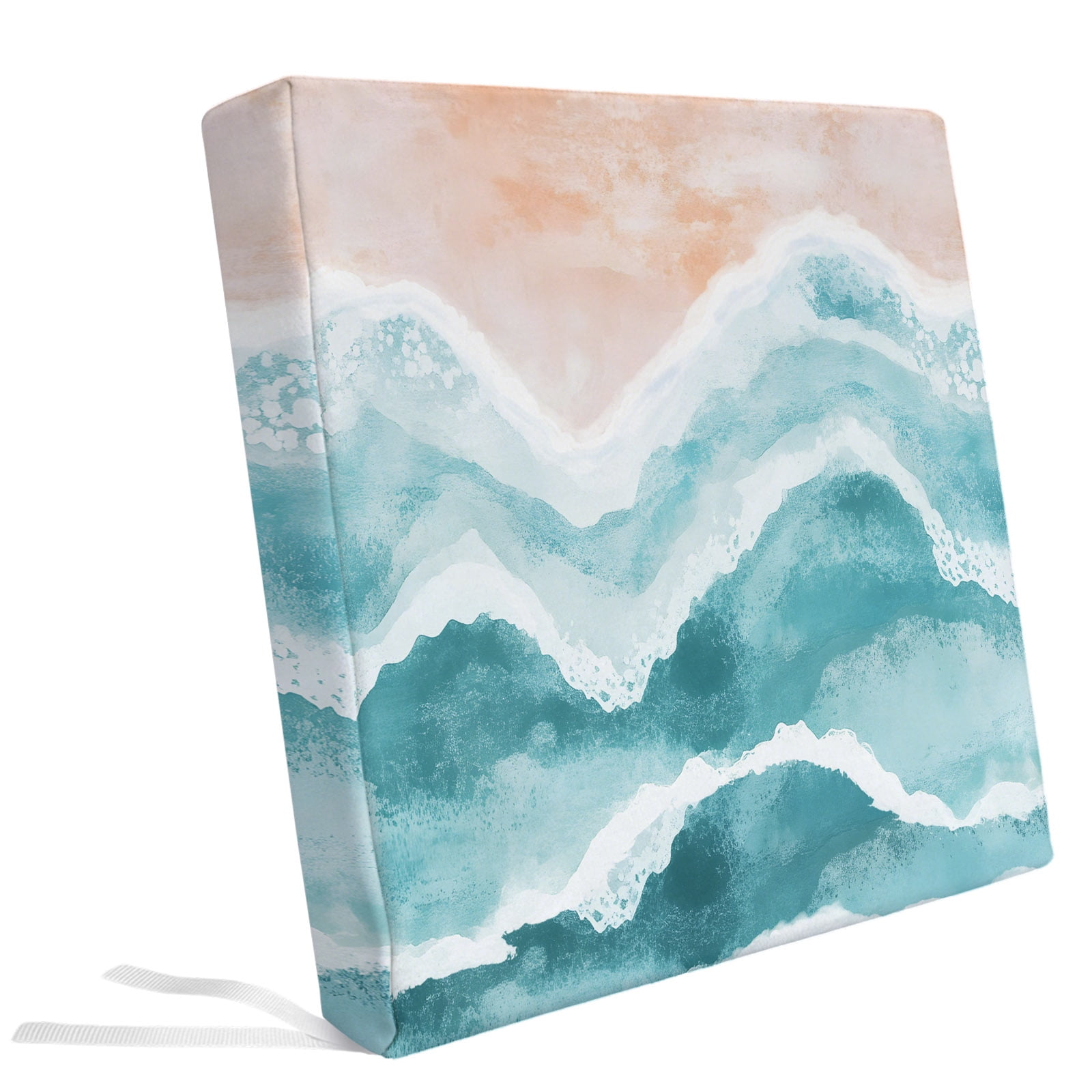 Water Riiples Blue Gradient Water Ripples Beach Outdoor Seat Cushion Covers Set of 2 ...
