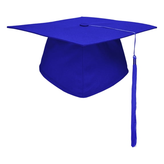 Blue Graduation Cap with Adjustable Tassel for Ceremony Accessories Unisex Formal Hat Commencement Event Essential