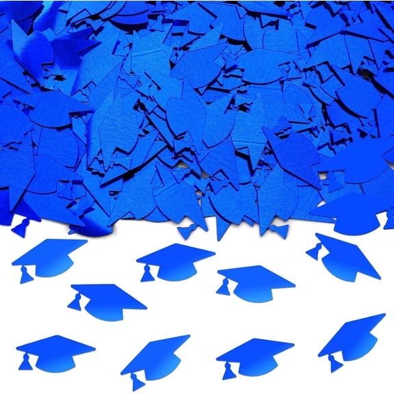Blue Graduation Confetti 2026, Class of 2026 Congrats Grad Confetti Blue Graduation Table Centerpiece for 2026 Graduation Theme Events Supplies Graduation Party Decorations