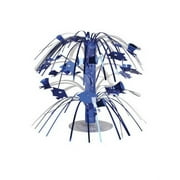 Creative Converting 263009 Graduation Décor Cascade Centerpiece Mortarboards Blue, CASE of 12