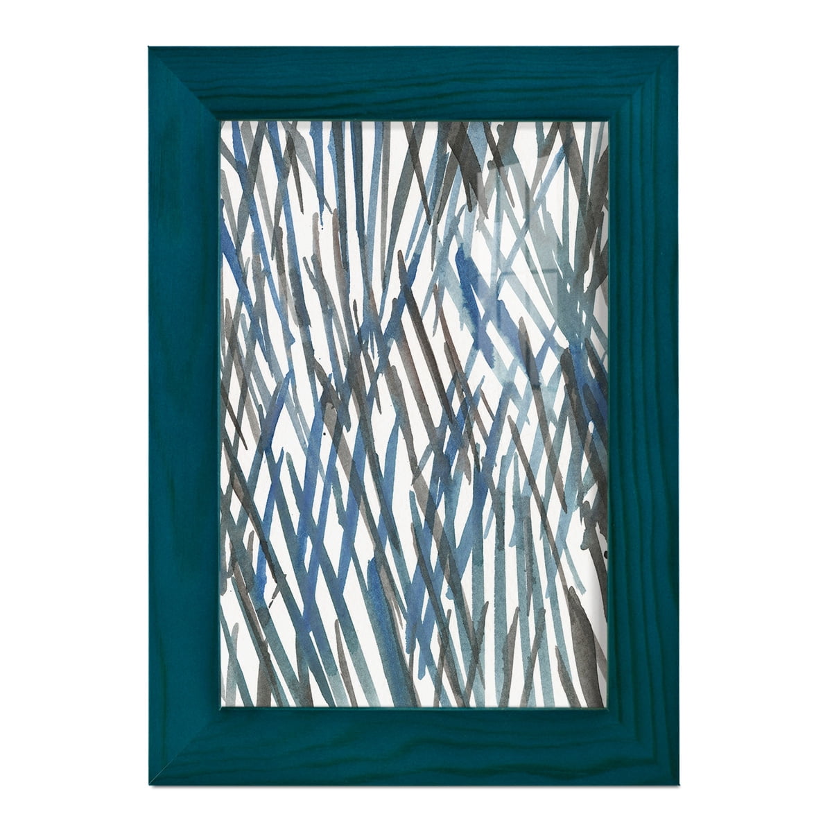 Blue Grass II - Framed Print w/glass - Ocean Blue