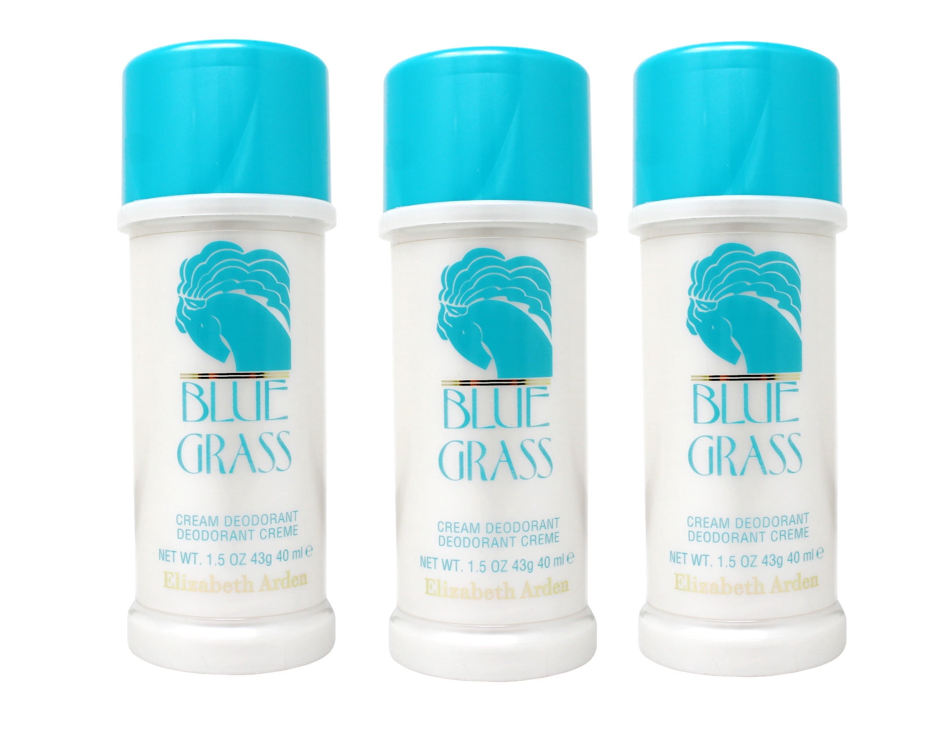 Elizabeth Arden Blue Grass Cream Deodorant 1.5 oz (Pack of 3)