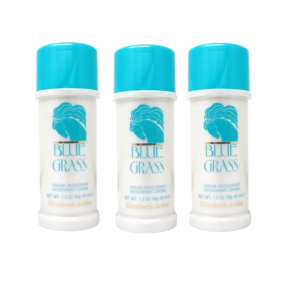 Elizabeth Arden Blue Grass Cream Deodorant 1.5 oz (Pack of 3)